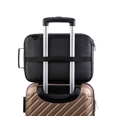 Classone Monza VIP Serisi,13-14 inch Uyumlu WSM149 WTXpro Su Geçirmez Kumaş, Su Geçirmez Fermuar Macbook,Macbook Air Laptop , Notebook Çantası- Suni Deri Siyah