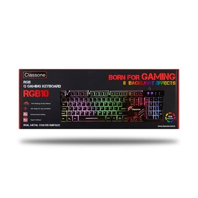 CLASSONE RGB10 RGB SERISI GAMING KLAVYE