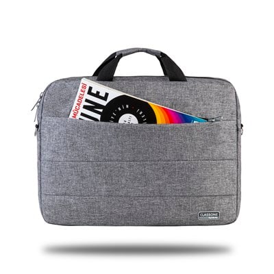 Classone Romeo Serisi TL2004 15.6 inch Uyumlu Notebook Çantası – Gri
