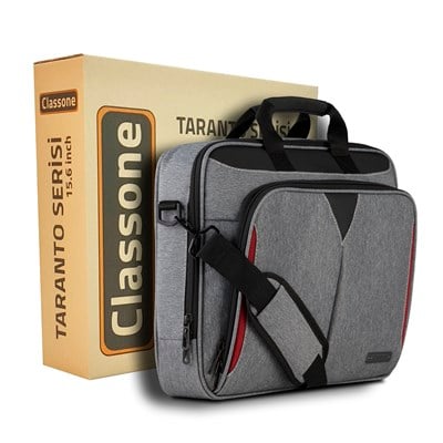 Classone Taranto Serisi 15.6 inch Laptop El Çantası -Gri
