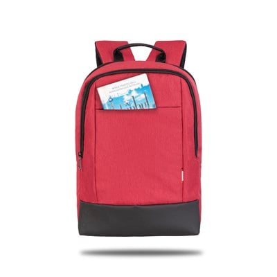 Classone TW1502 Twin Color 15.6 Sırt Notebook Sırt Çantası-Kırmızı