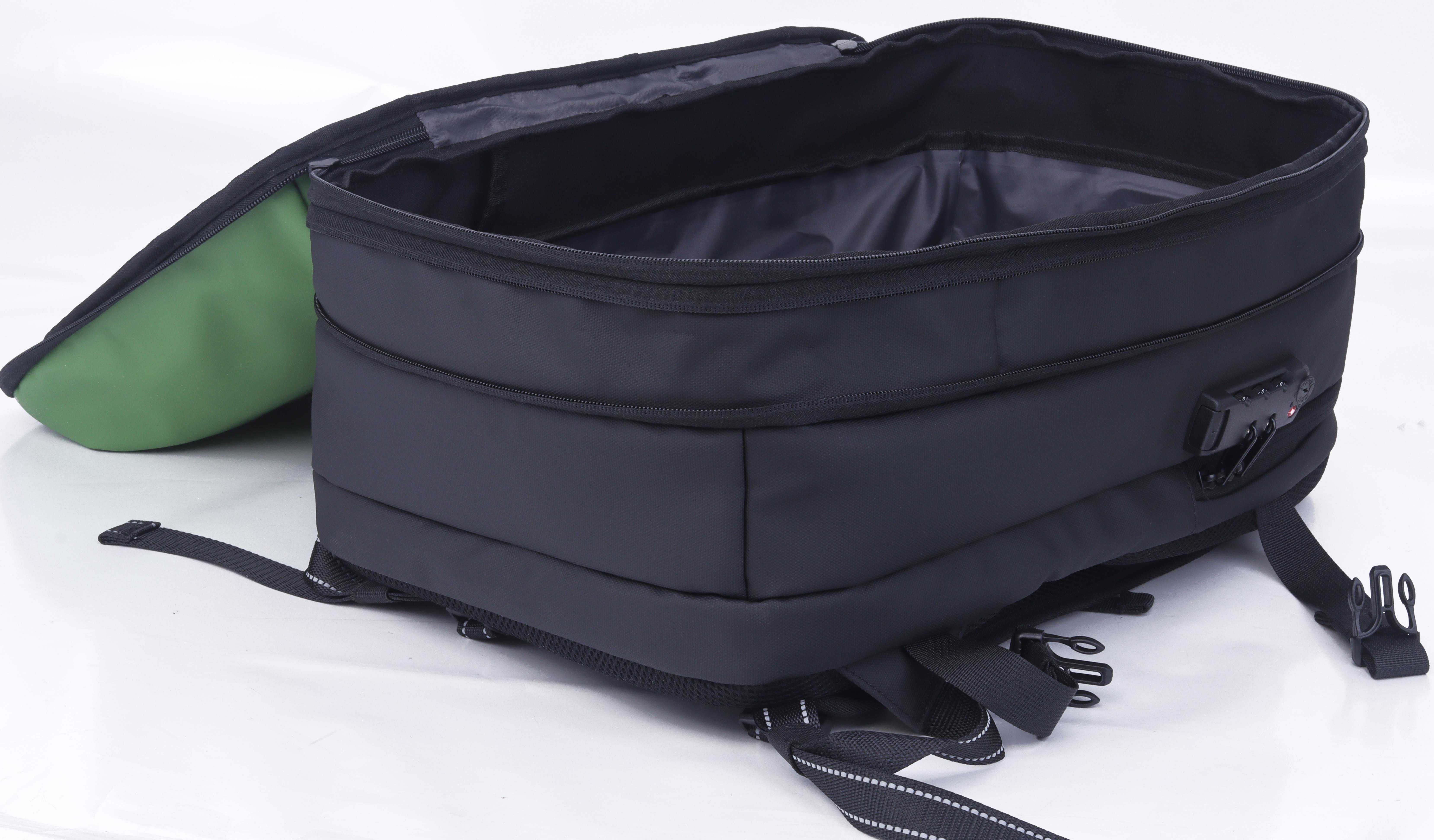 Classone VC173-07G VIP Vacum Travel Serisi 14,15.6, 17,3 inç Laptop Sırt Çantası- Yeşil