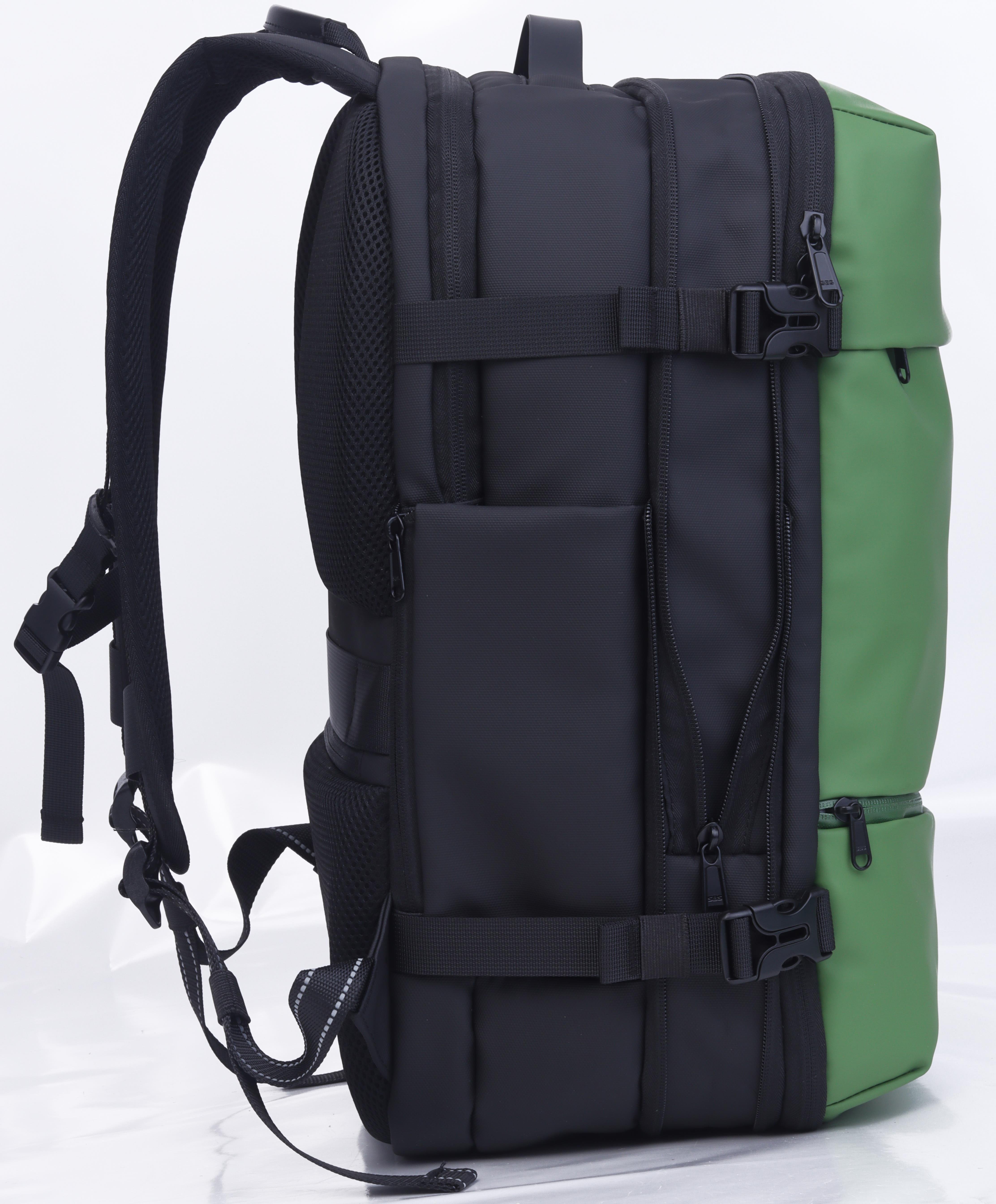 Classone VC173-07G VIP Vacum Travel Serisi 14,15.6, 17,3 inç Laptop Sırt Çantası- Yeşil