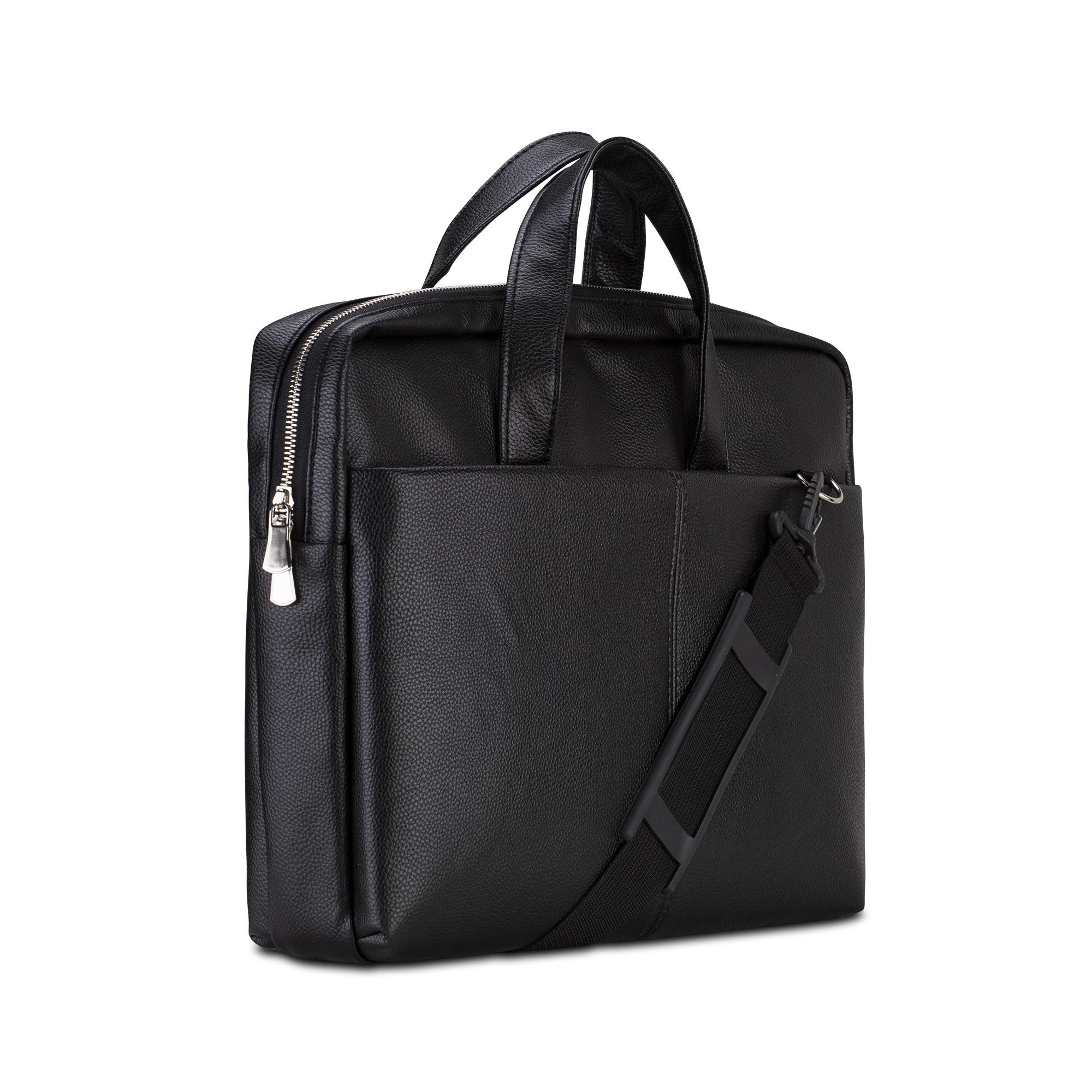 Classone VIP SD150 15.6 Uyumlu Suni Deri Notebook, Laptop Çantası -Siyah