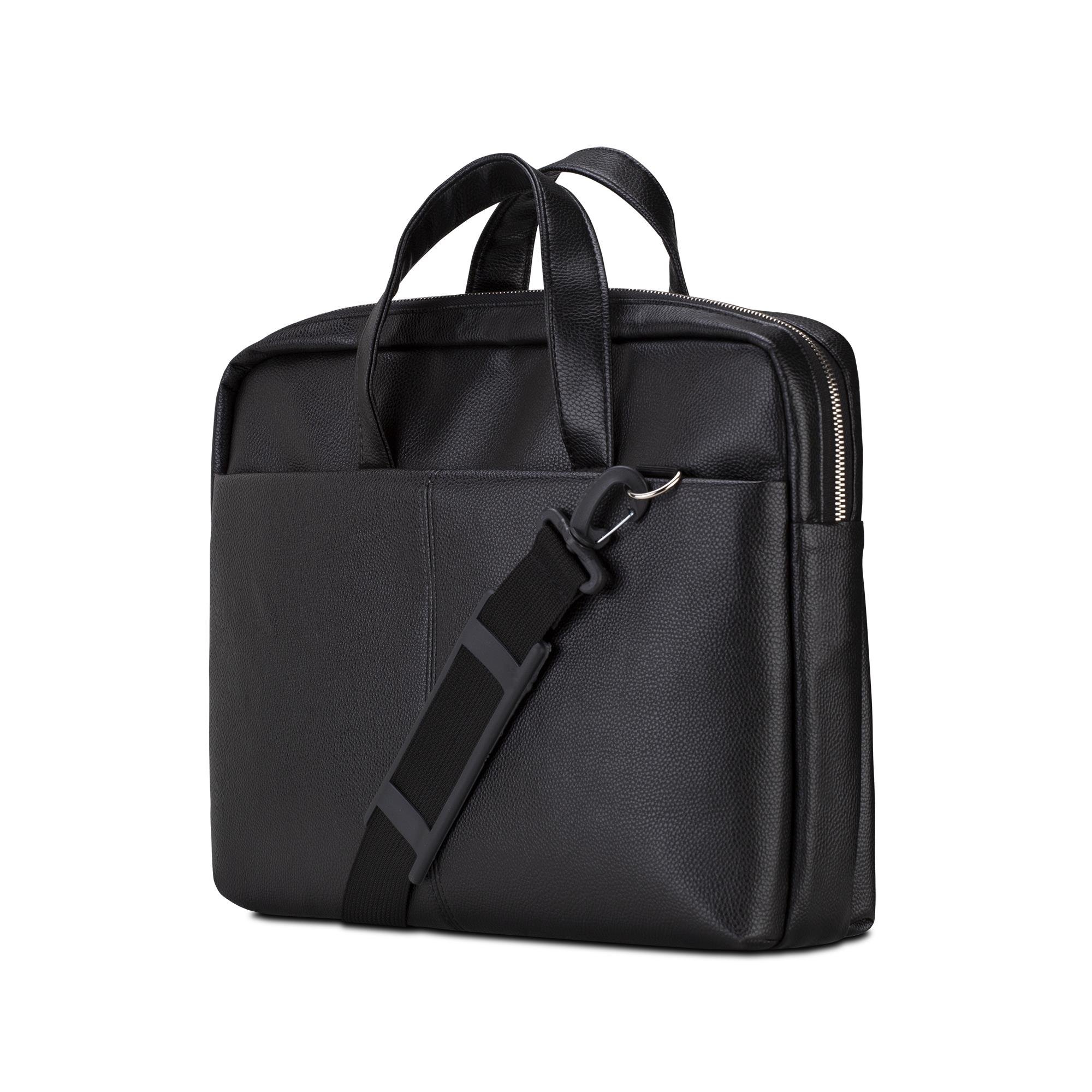 Classone VIP SD150 15.6 Uyumlu Suni Deri Notebook, Laptop Çantası -Siyah