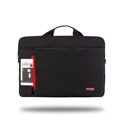 Classone W-TX40 Workout Serisi WTXpro Su Geçirmez Kumaş 15.6 inch Uyumlu Macbook, Tablet Taşıma Çantası-Siyah