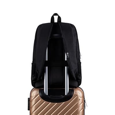 Classone WTX-160 Roma Pro Serisi WTXpro Su Geçirmez Kumaş, Su Geçirmez Fermuar 15.6 inch uyumlu Macbook, Laptop, Notebook Sırt Çantası –Siyah