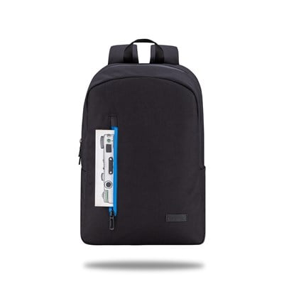 Classone WTX200SM Pro 15.6 inch uyumlu WTXpro Su Geçirmez Kumaş, Su Geçirmez Fermuar, Macbook , Laptop , Notebook Sırt Çantası –Siyah/Mavi