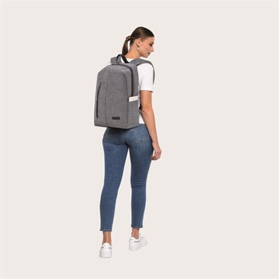 Classone WTX408G Pro 15.6 inch uyumlu WTXpro Su Geçirmez Kumaş, Su Geçirmez Fermuar, Macbook , Laptop , Notebook Sırt Çantası –Gri
