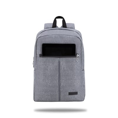 Classone WTX508G Pro 15.6 inch uyumlu WTXpro Su Geçirmez Kumaş, Su Geçirmez Fermuar, Macbook , Laptop , Notebook Sırt Çantası –Gri