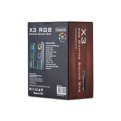 Classone X3 RGB Gaming Sound Bar Hoparlör