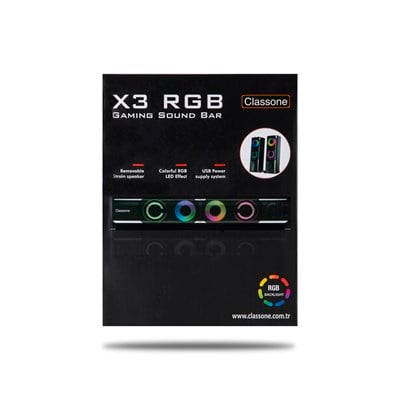 Classone X3 RGB Gaming Sound Bar Hoparlör