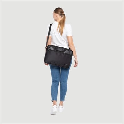 Mila ML-T400, Empoli Serisi WTXpro Su Geçirmez Kumaş-15.6 inch uyumlu Macbook, Macbook air, Laptop, Notebook Taşıma Çantası –Siyah