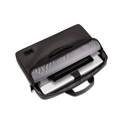 Mila ML-T404, Empoli Serisi WTXpro Su Geçirmez Kumaş 15.6 inch uyumlu Macbook, Macbook air, Laptop, Notebook Taşıma Çantası –Koyu Gri