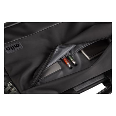 Mila ML-T500, Viena Serisi WTXpro Su Geçirmez Kumaş, Su Geçirmez Kumaş 15.6 inch uyumlu Macbook, Macbook air,Laptop, Notebook Taşıma Çantası –Siyah
