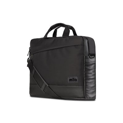 Mila ML-T500, Viena Serisi WTXpro Su Geçirmez Kumaş, Su Geçirmez Kumaş 15.6 inch uyumlu Macbook, Macbook air,Laptop, Notebook Taşıma Çantası –Siyah