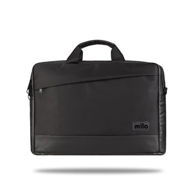 Mila ML-T500, Viena Serisi WTXpro Su Geçirmez Kumaş, Su Geçirmez Kumaş 15.6 inch uyumlu Macbook, Macbook air,Laptop, Notebook Taşıma Çantası –Siyah