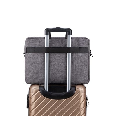 Mila T204 Business serisi WTXpro Su Geçirmez Kumaş, Su Geçirmez Fermuar 15.6 inch uyumlu Macbook , Laptop , Notebook Taşıma Çantası –Gri