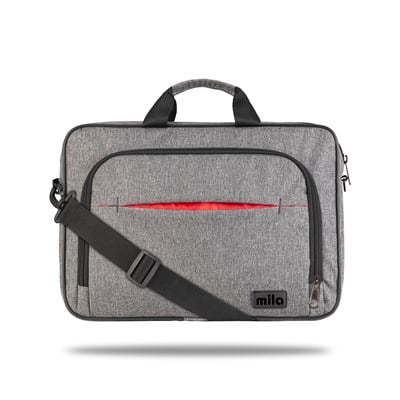Mila T304 Business serisi 15.6 inch uyumlu WTXpro Su Geçirmez Kumaş Macbook , Laptop , Notebook Taşıma Çantası –Gri