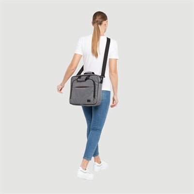 Mila T304 Business serisi 15.6 inch uyumlu WTXpro Su Geçirmez Kumaş Macbook , Laptop , Notebook Taşıma Çantası –Gri