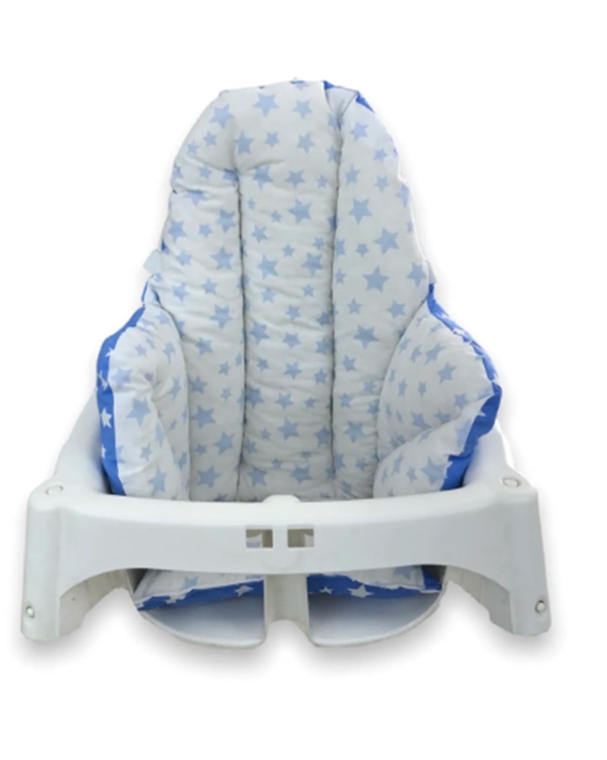 Bebek Özel Bebek Çocuk Mama Sandalyesi Minderi Mavi Yıldızlı