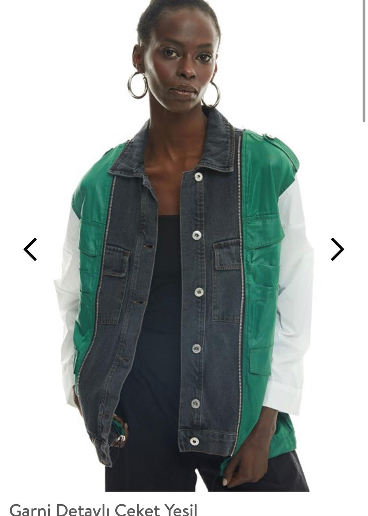 Fermuar detaylı ceket