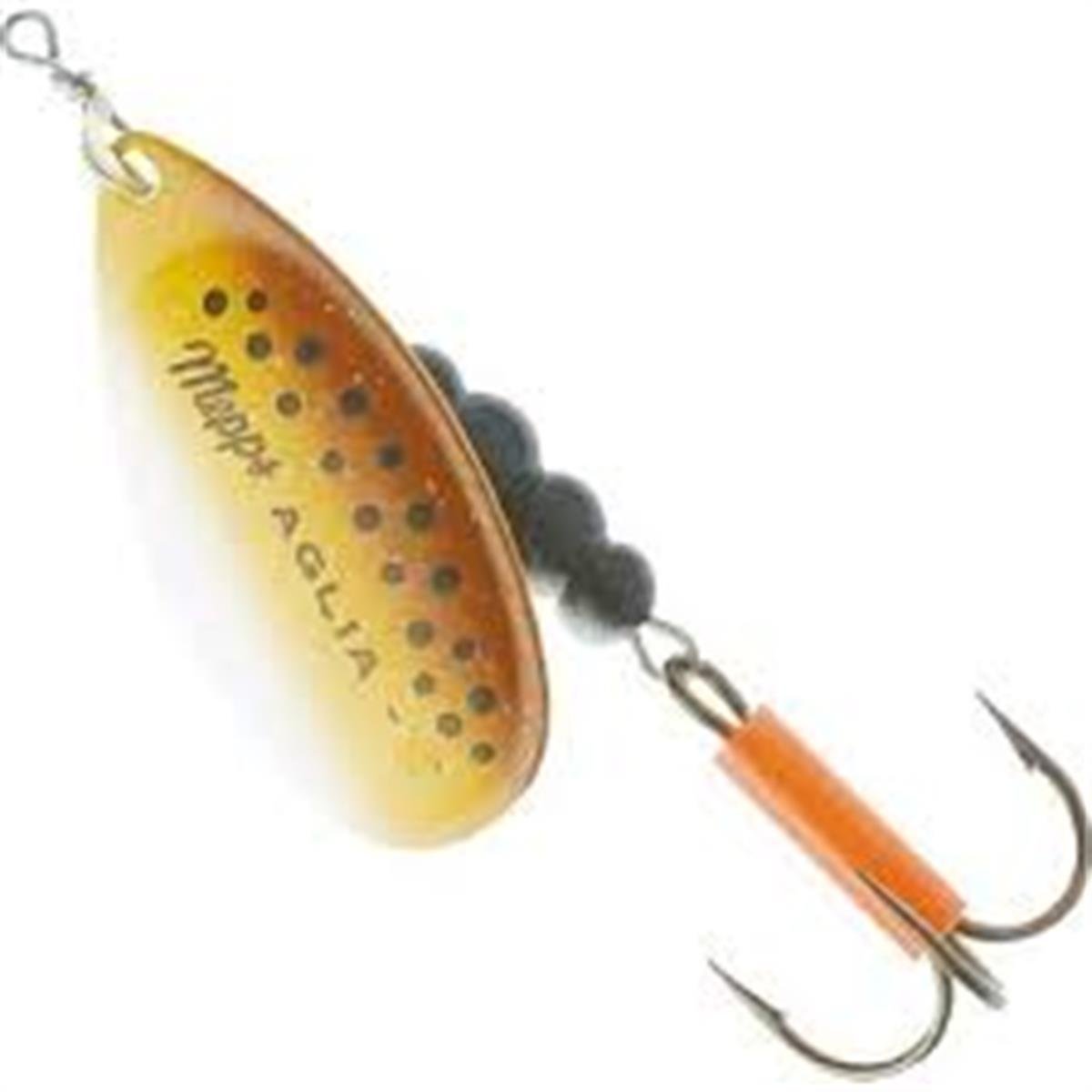 Mepps Aglıa Fluo Mıcro 1 Döner Kaşık Kahverengi-Sarı