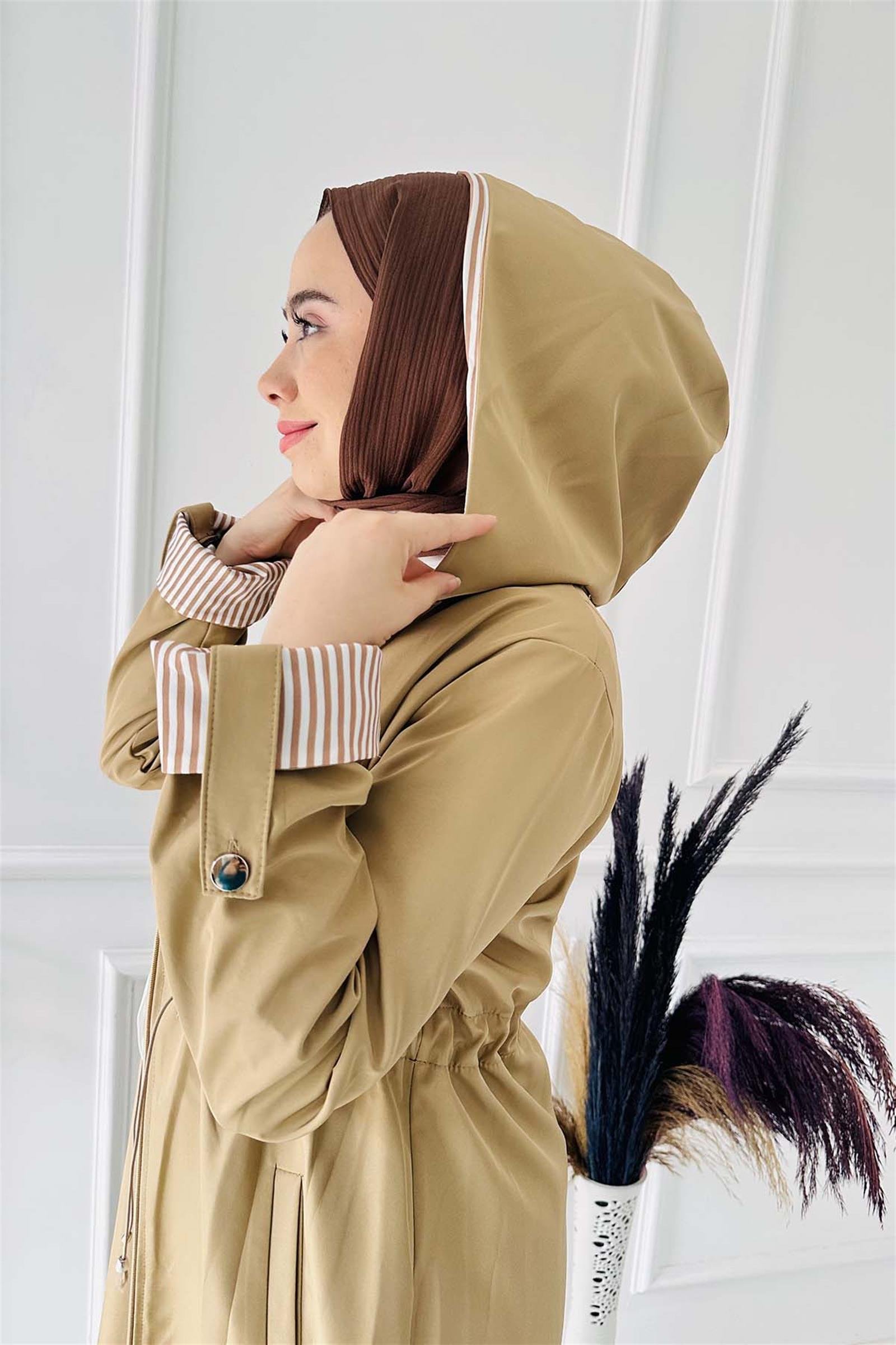 Fermuarlı Trenc Kot 2005 Camel