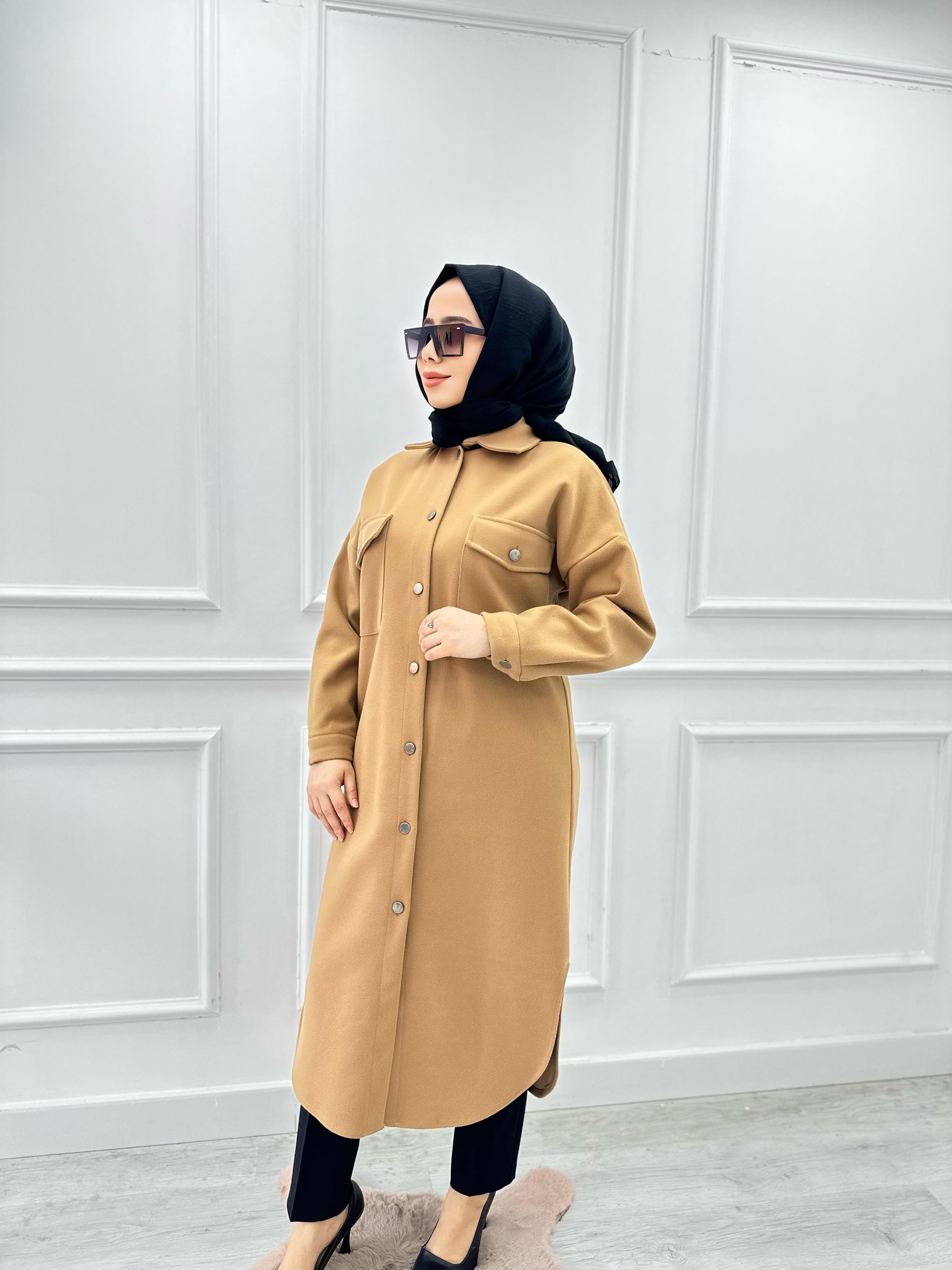 Uzun Gömlek 7793 Taba
