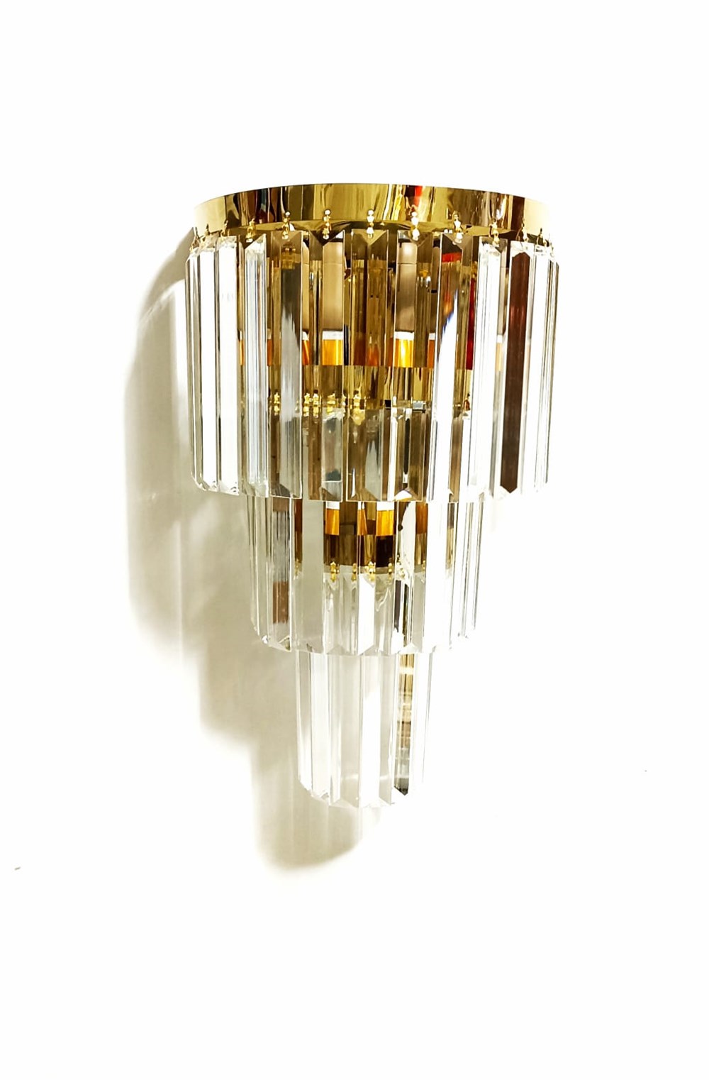 Pandora 3Katlı Kristal Taşlı Elektrikli Gold Aplik - Tek Adet FiyatıdırgaziantepavizeŞarjlı AplikgaziantepavizePandora 3Katlı Kristal Taşlı Elektrikli Gold Aplik - Tek Adet Fiyatıdır