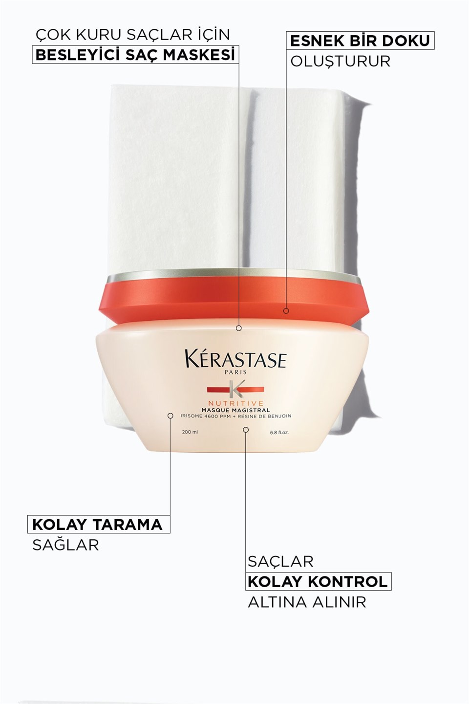 Nutritive Masque Magistral Aşırı Kuru Saçlar Için Yoğun Nem Veren Besleyici Maske 200ml