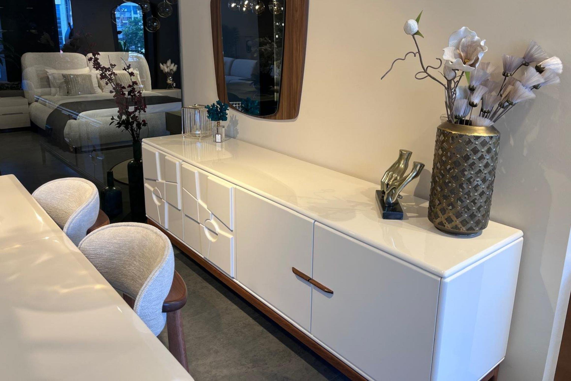 OUTLETBeyaz İnci Yemek Odası Takımı-Outlet