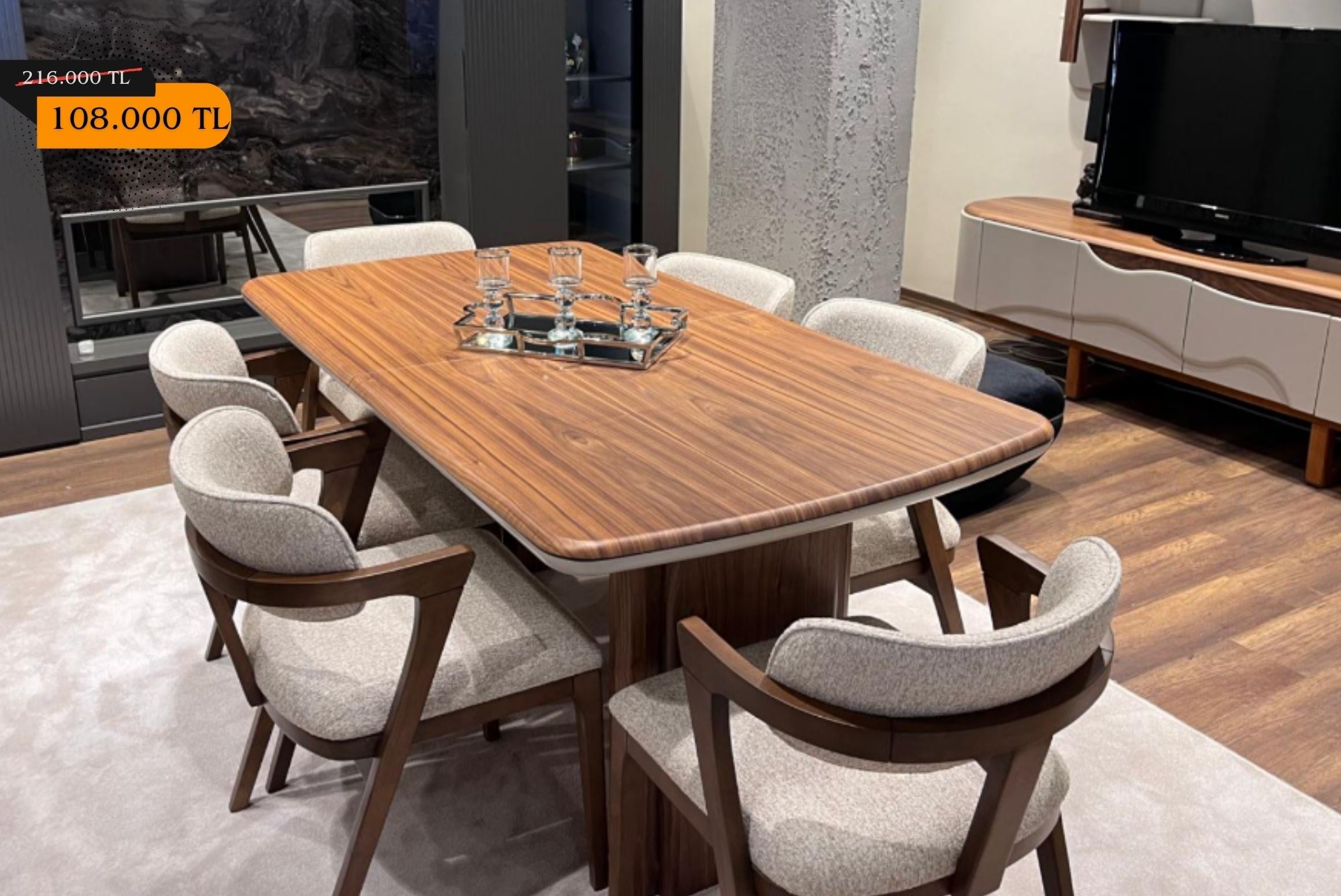 OUTLETKipax Yemek Odası Takımı-Outlet