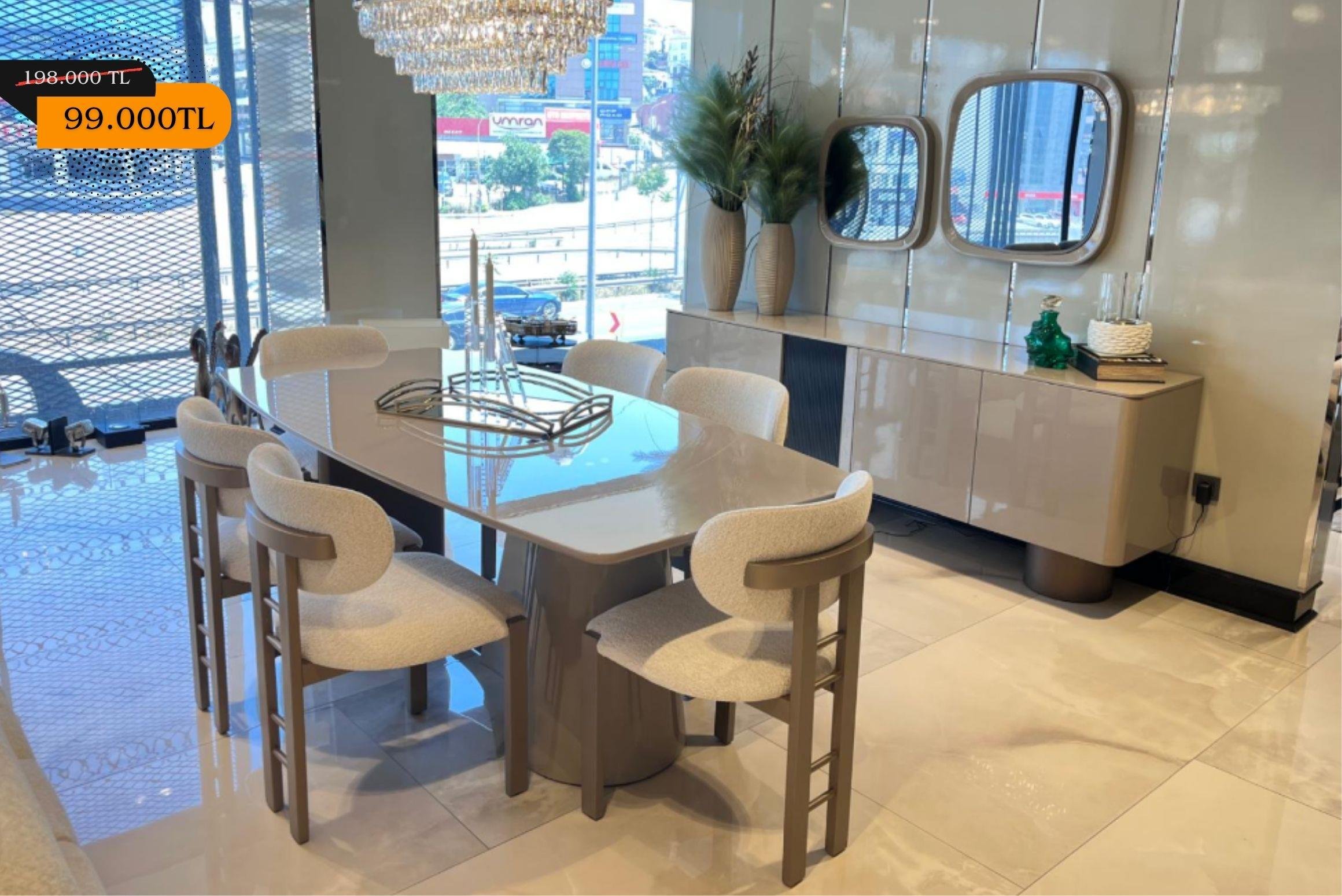 OUTLETLarga Yemek Odası Takımı-Outlet