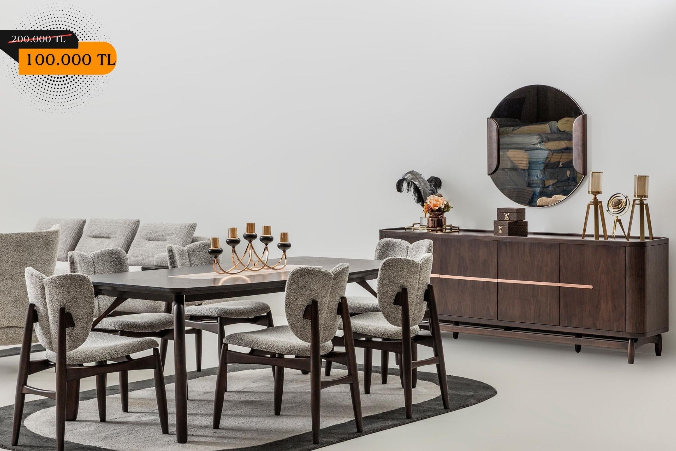 OUTLETNiza Yemek Odası Takımı-Outlet