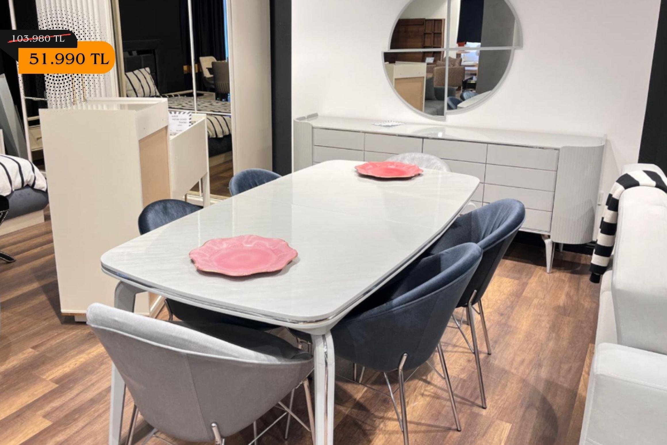 OUTLETPalmit Yemek Odası Takımı-Outlet