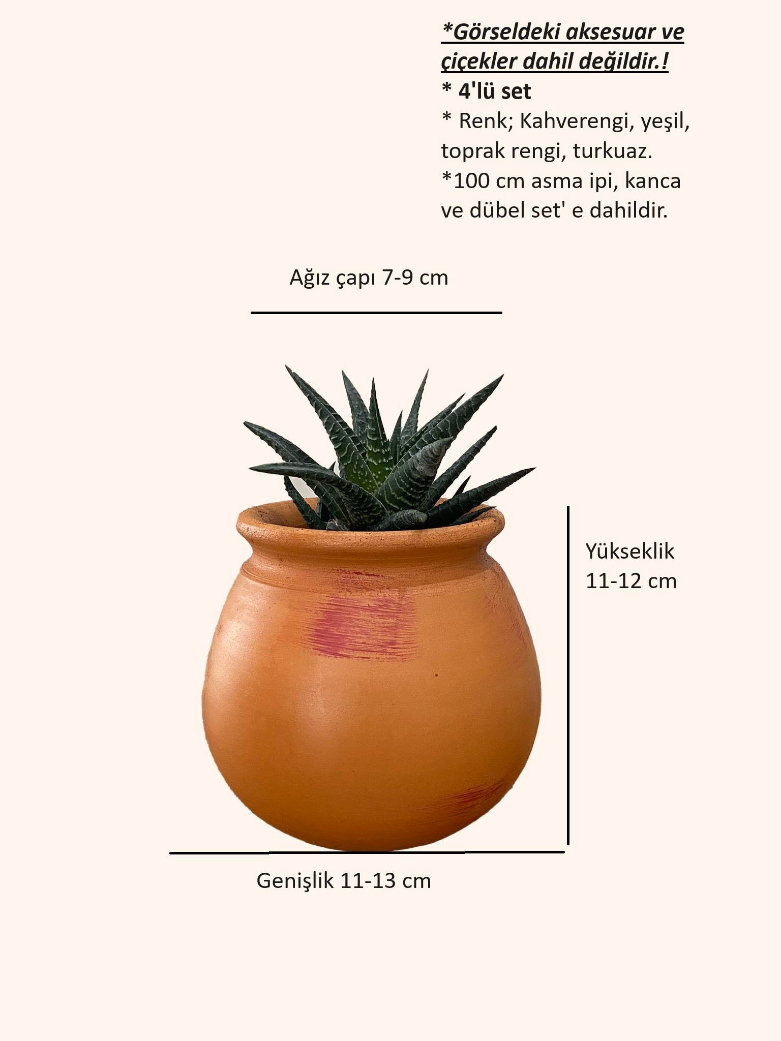 Avonos Balkon Saksı 4 lü set