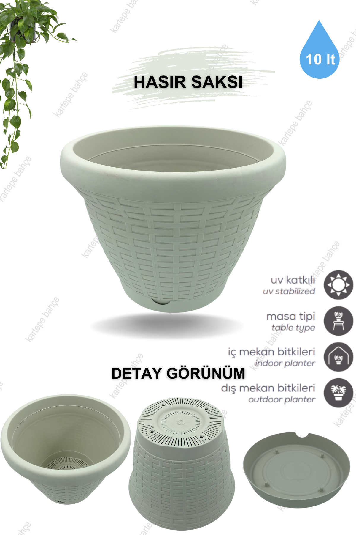 Hasır Pot Saksı 