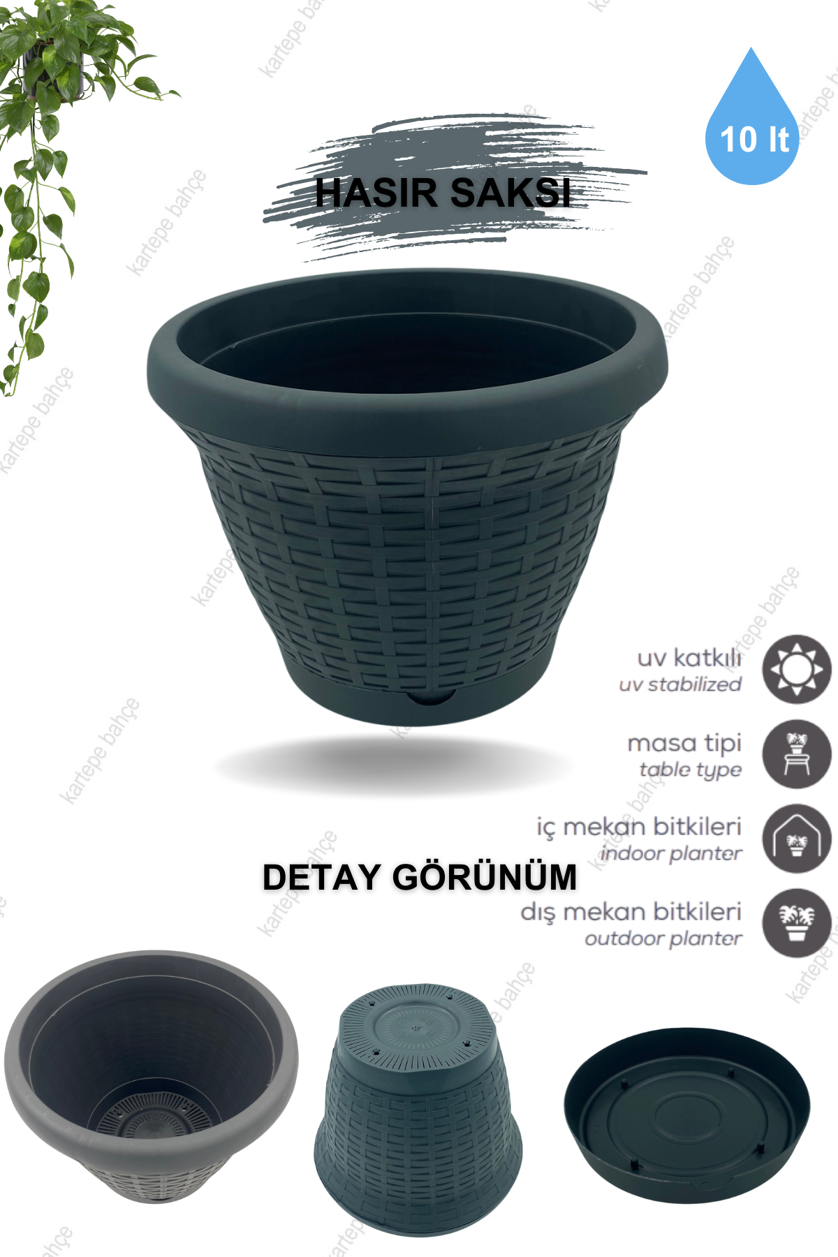 Hasır Pot Saksı 