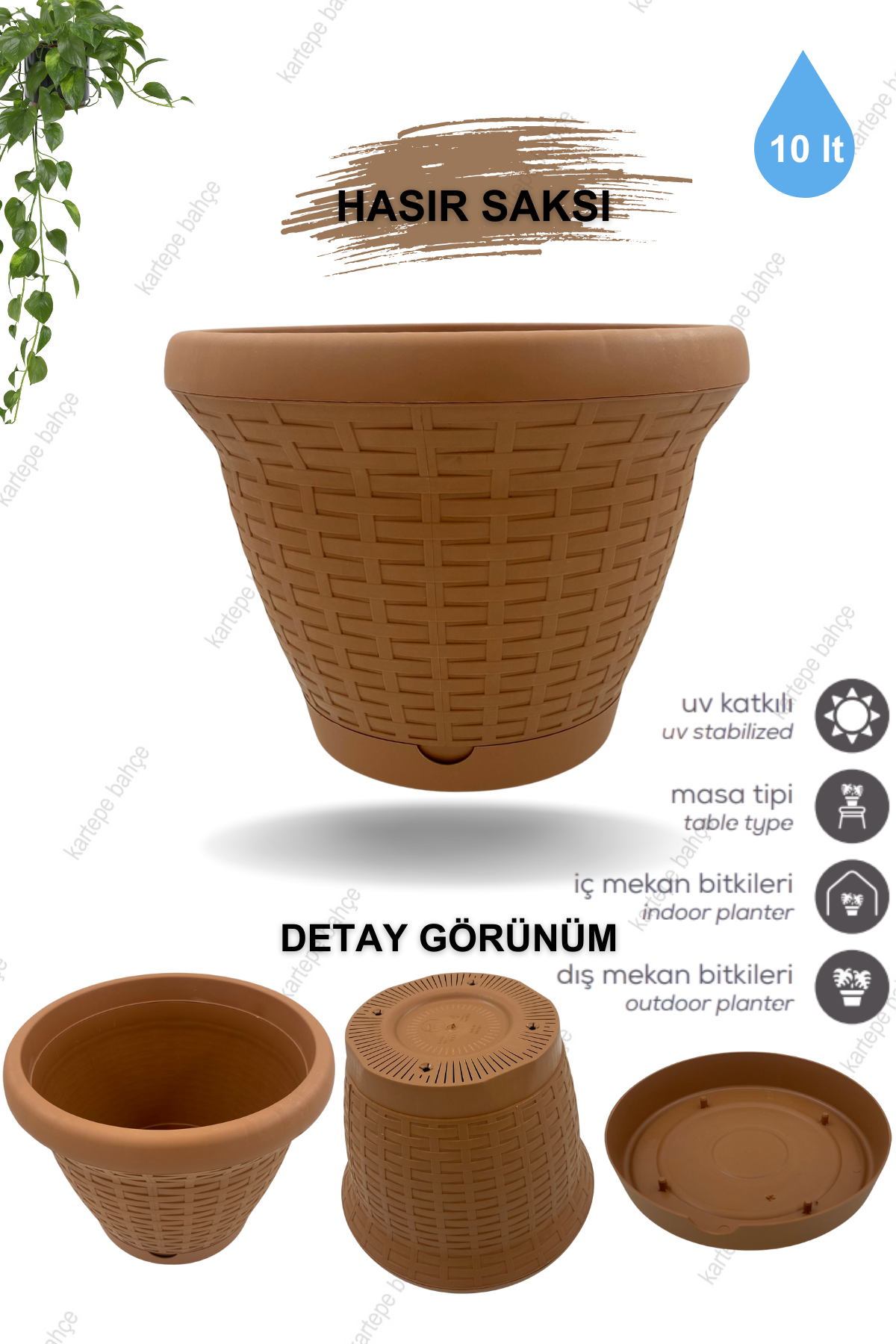 Hasır Pot Saksı 