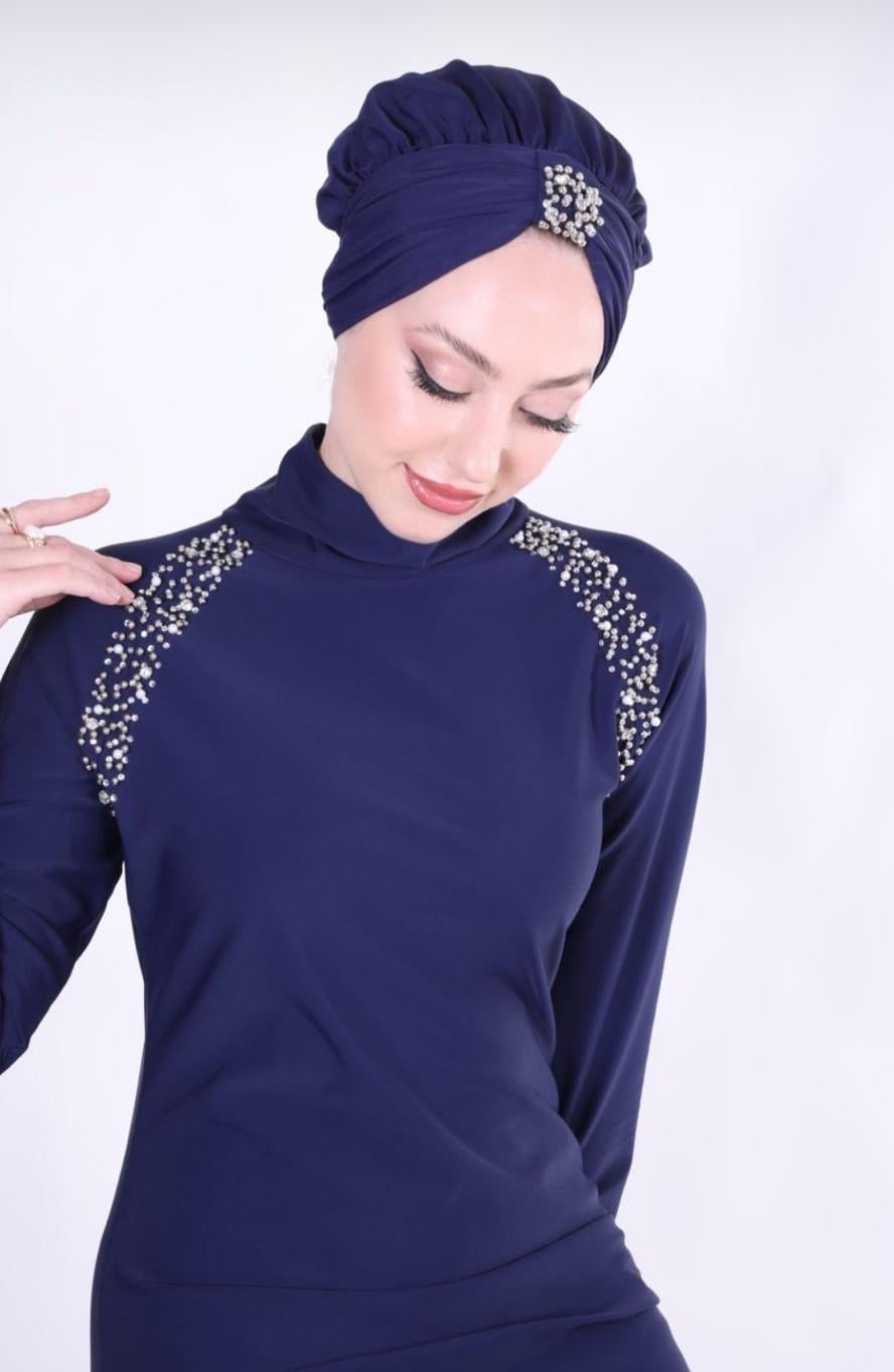 Taş Detaylı Bone | NS Tasarim