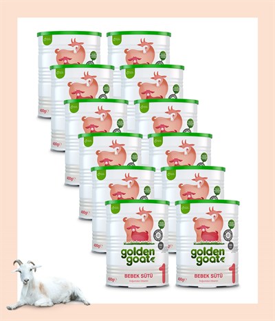 Golden Goat Keçi Bebek Sütü 1 Numara 400 gr 12'li Paket