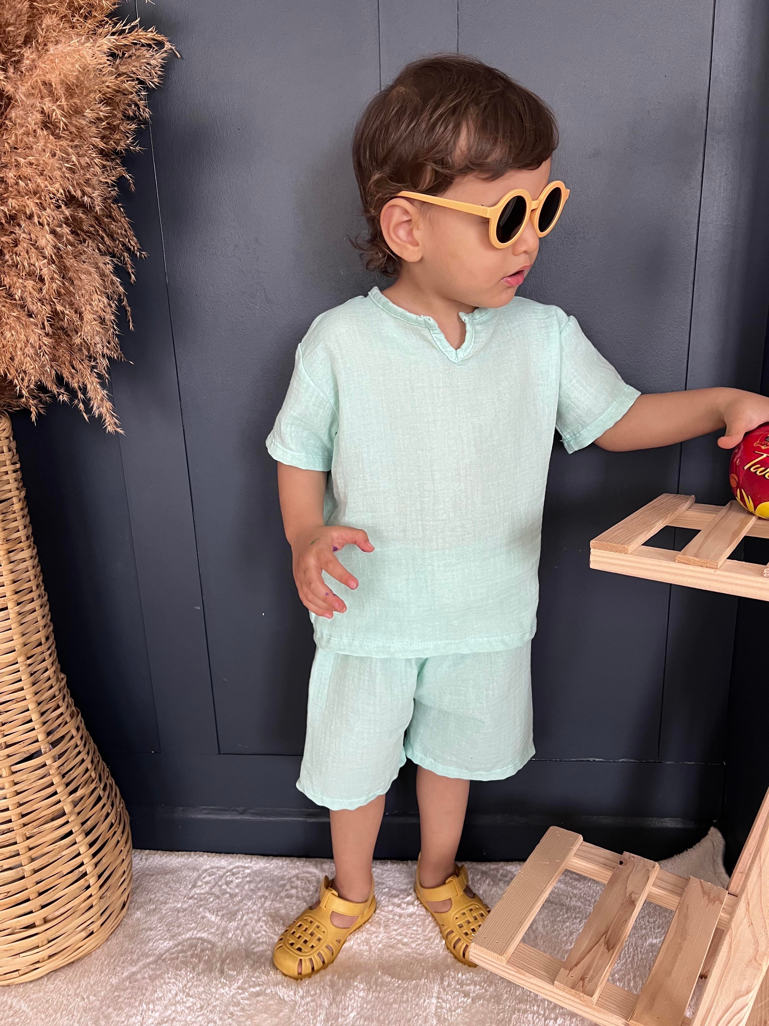 MiNT YESiLi UNiSEX MÜSLiN TAKIM