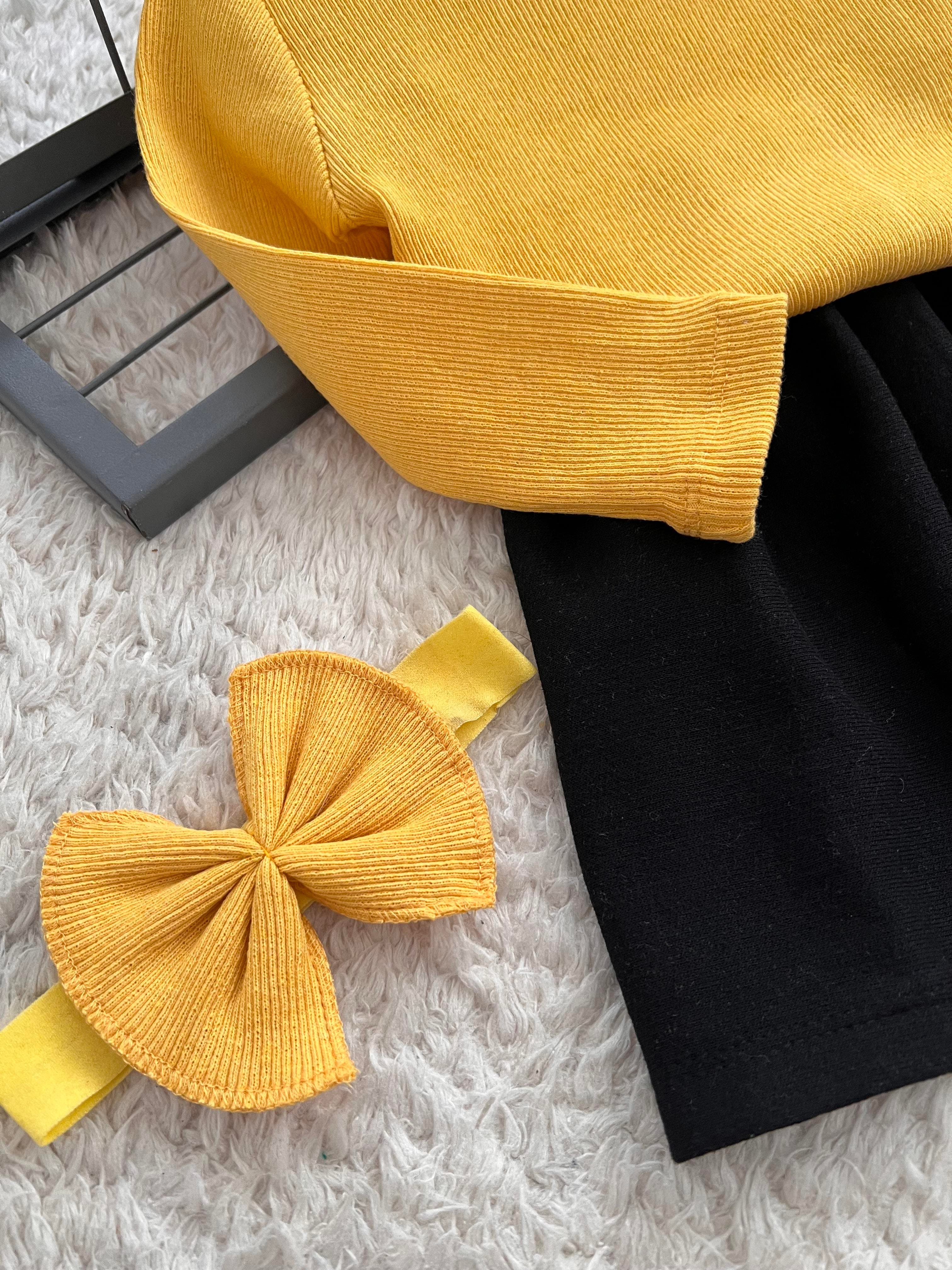 SARI BLUZ ETEK VE BANDANA TAKIM