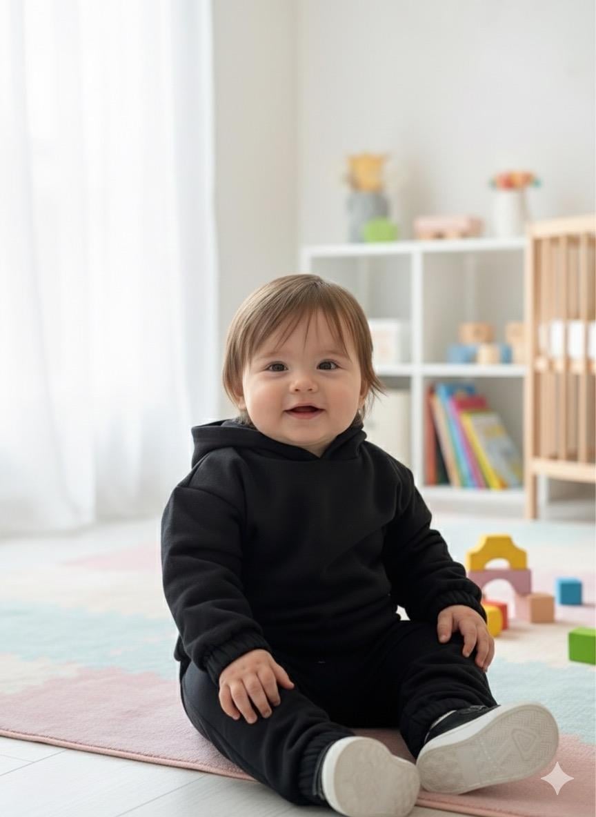 SiYAH ŞARDONLU 3 İPLİK TAKIM