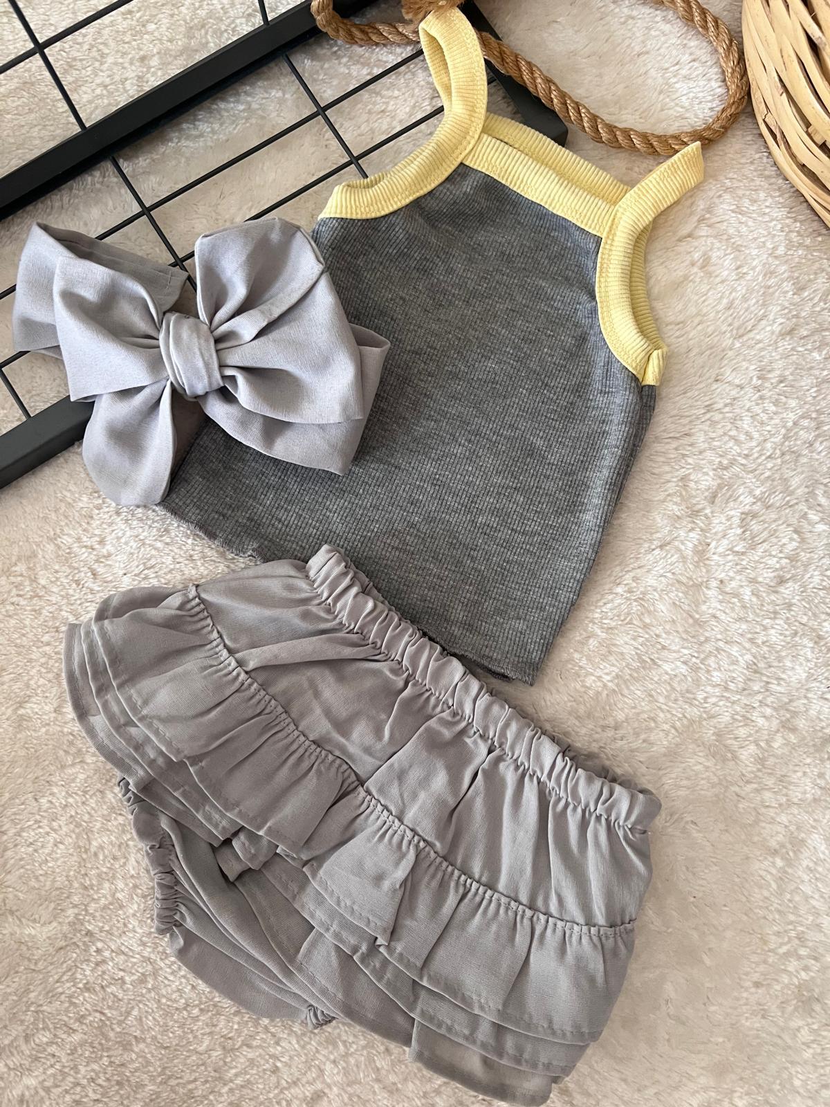 SORT-CROP VE BANDANA SETi