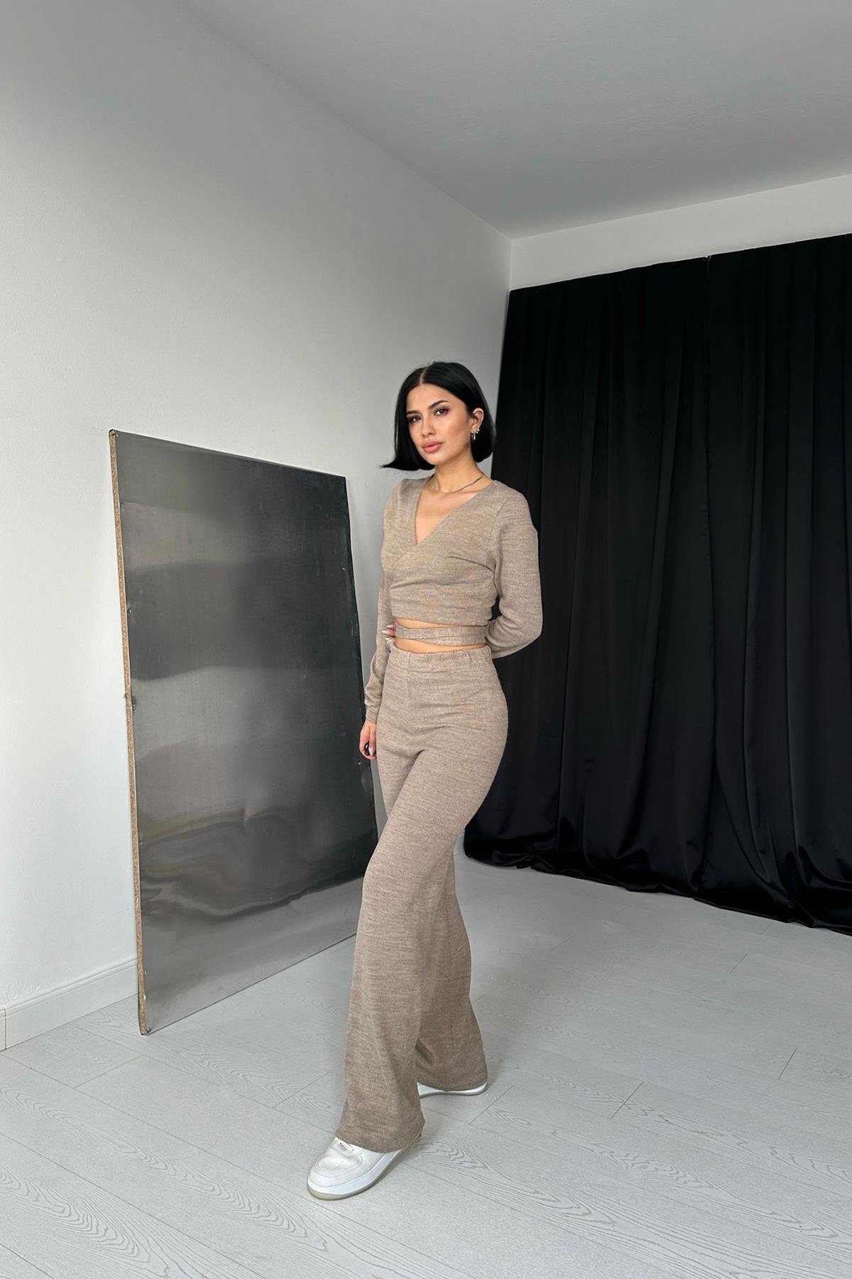 Toptan Bej Triko Takım