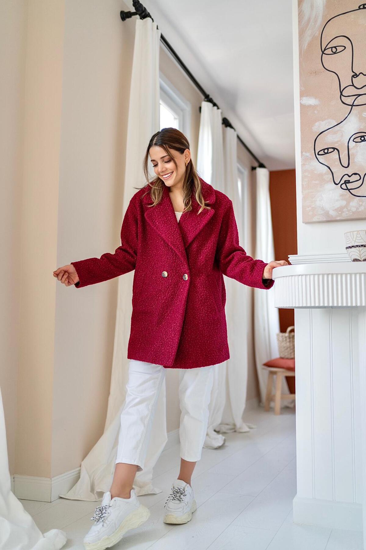 Toptan Bordo Yumoş Kaban