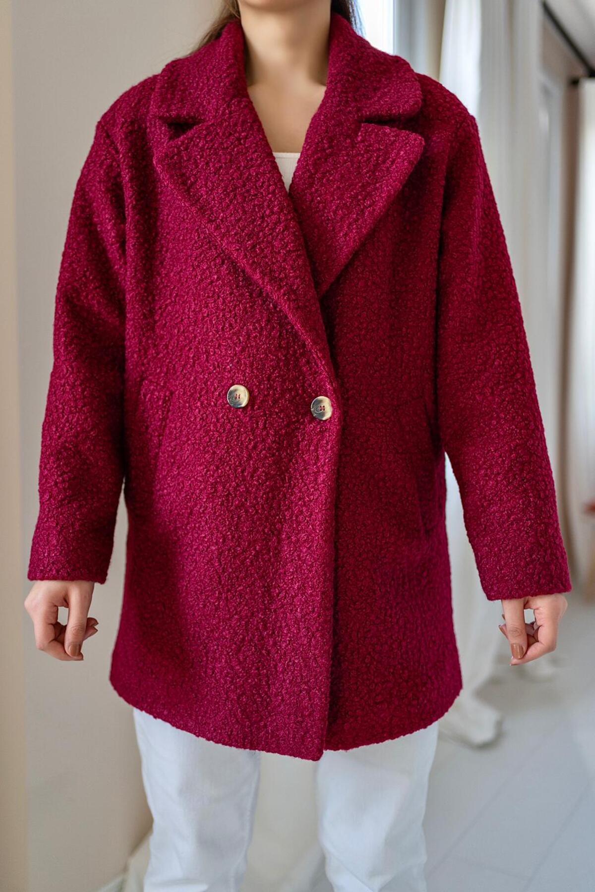 Toptan Bordo Yumoş Kaban