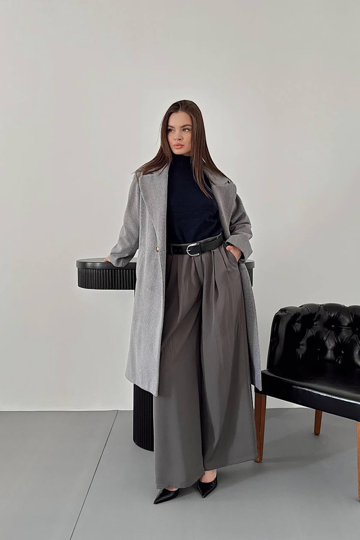 Toptan Gri Uzun Kaban